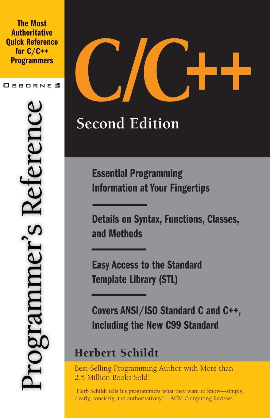 Amazon.com: C/C++ Programmer's Reference: 9780072127065: Herbert